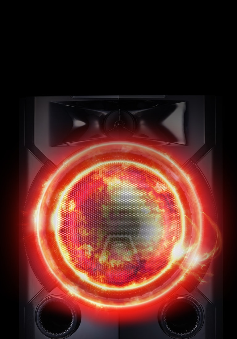 Kraftig effekt, 900W, tordnende lydopplevelse<br>2